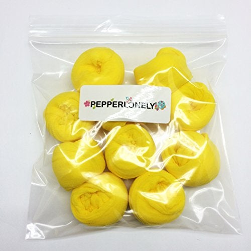 PEPPERLONELY Yellow 10PC 23 Inch Nylon Stocking Flower Fabric for Flowers Making - Yellow - Image 3