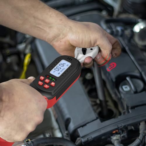 VANPO Digital Torque Wrench Set, 2Pcs 3/8" (3.1-62.7Ft.lb/4.2-85Nm) & 1/2" (14.7-295Ft.lb/20-400Nm) Electronic Torque Wrench with Buzzer, LED Indicator, Preset Value, Data Storage for Bike, Moto, Car - Image 5