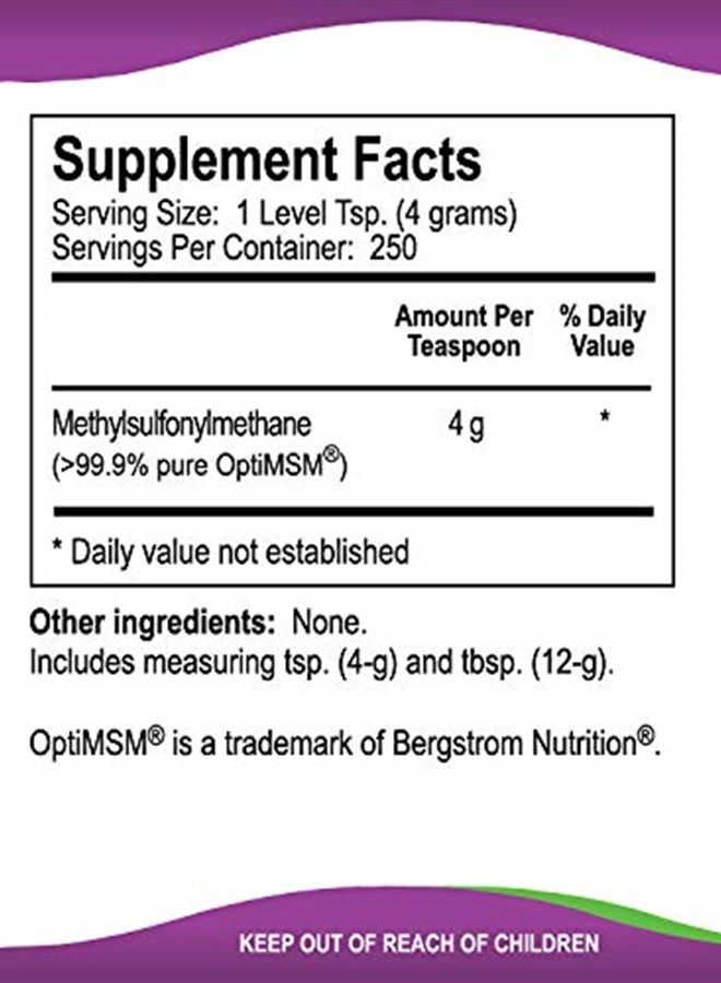 Kala Health MSMPure Coarse Powder Flakes, 2.2 lb, Organic Sulfur Crystals, 99.9% Pure Distilled MSM Supplement, Made in The USA - Image 2