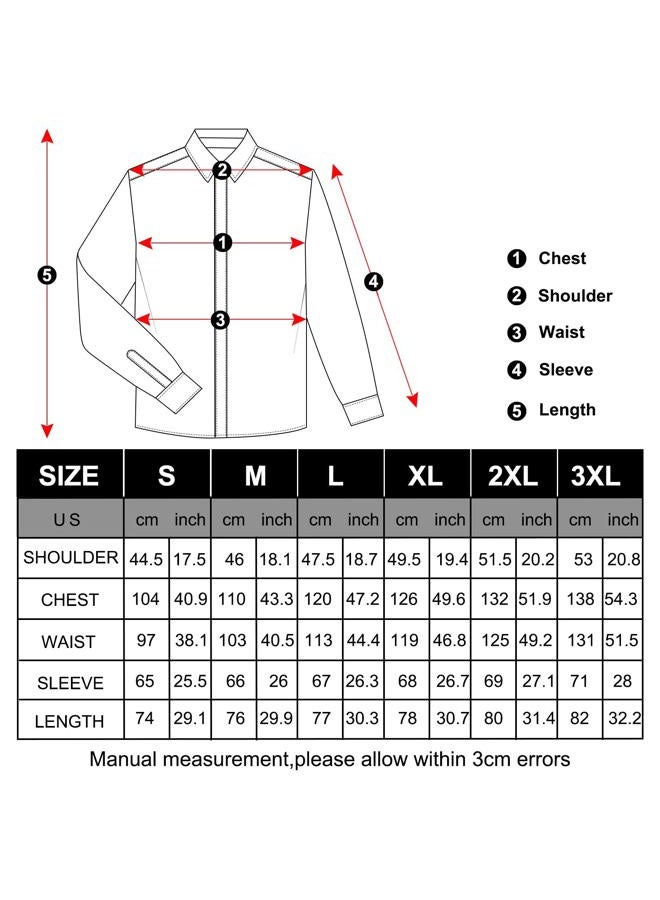 DiBanGu Mens Silk Paisley Dress Shirts,Long Sleeve Button Down Shirt Casual Regular Fit Shirt for Men Wedding Party, Silver&paisley, XL - Image 2