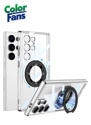 Samsung Galaxy S24 Ultra 360° Rotatable Magnetic Ring Holder Case Scratchproof Protective Kickstand Phone Case - Clear - pzsku/ZAA1DB5F2DDC5714A6EFEZ/45/_/1704267034/e23ae6e5-3372-4d14-9835-58e841d0de91