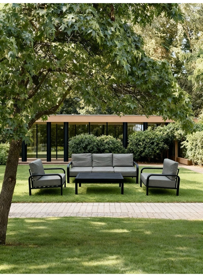 Broyhome Outdoor Furniture Modern Patio Outdoor Sofa Set For Garden with Coffee Table for Luxury Villa, Poolside & Terrace - Image 5