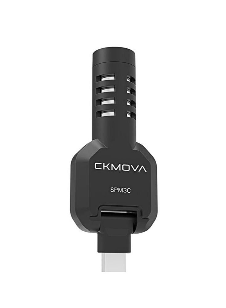 CKMOVA Compact Microphone Type-C 180 Degree Rotation with -10dB, 0dB  Gain Switch - Image 1
