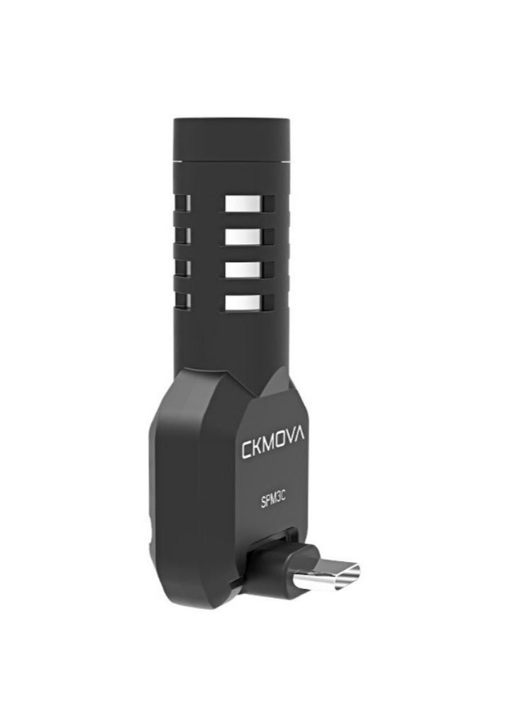 CKMOVA Compact Microphone Type-C 180 Degree Rotation with -10dB, 0dB  Gain Switch - Image 3