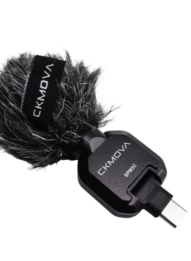 CKMOVA Compact Microphone Type-C 180 Degree Rotation with -10dB, 0dB  Gain Switch - Image 5