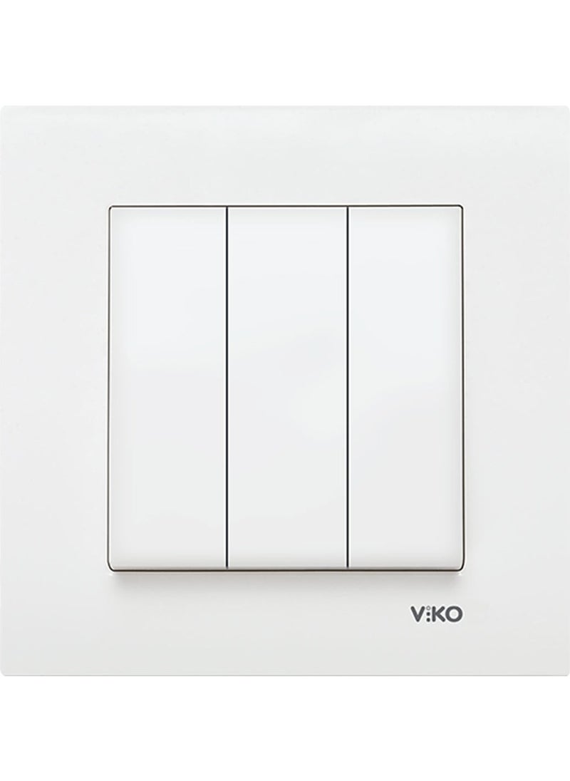 Viko Triple Key Karre White Framed (90967068)  - Image 1