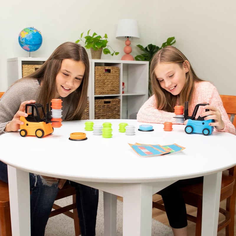 Fat Brain Toys Forklift Frenzy - 2-Player Stack & Matching Skill Game, Ages 8+ - Image 2