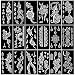PADOUN 18Sheet Henna Tattoo Stencils for Hands Glitter Temporary Tattoo Templates Indian Henna Tattoo Sticker Kit for Body Arm and Hand Painting - Image 2