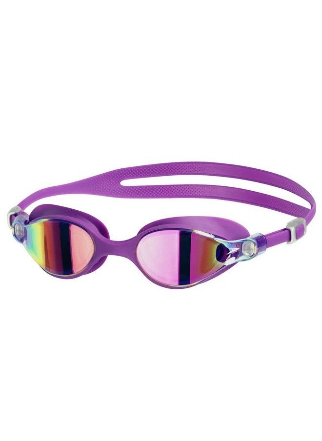 speedo - V Class Virtue Mirror Swimming Goggles Adult Free Size (Purple Vibe;Pink) - Image 1
