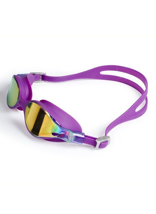 speedo - V Class Virtue Mirror Swimming Goggles Adult Free Size (Purple Vibe;Pink) - Image 1