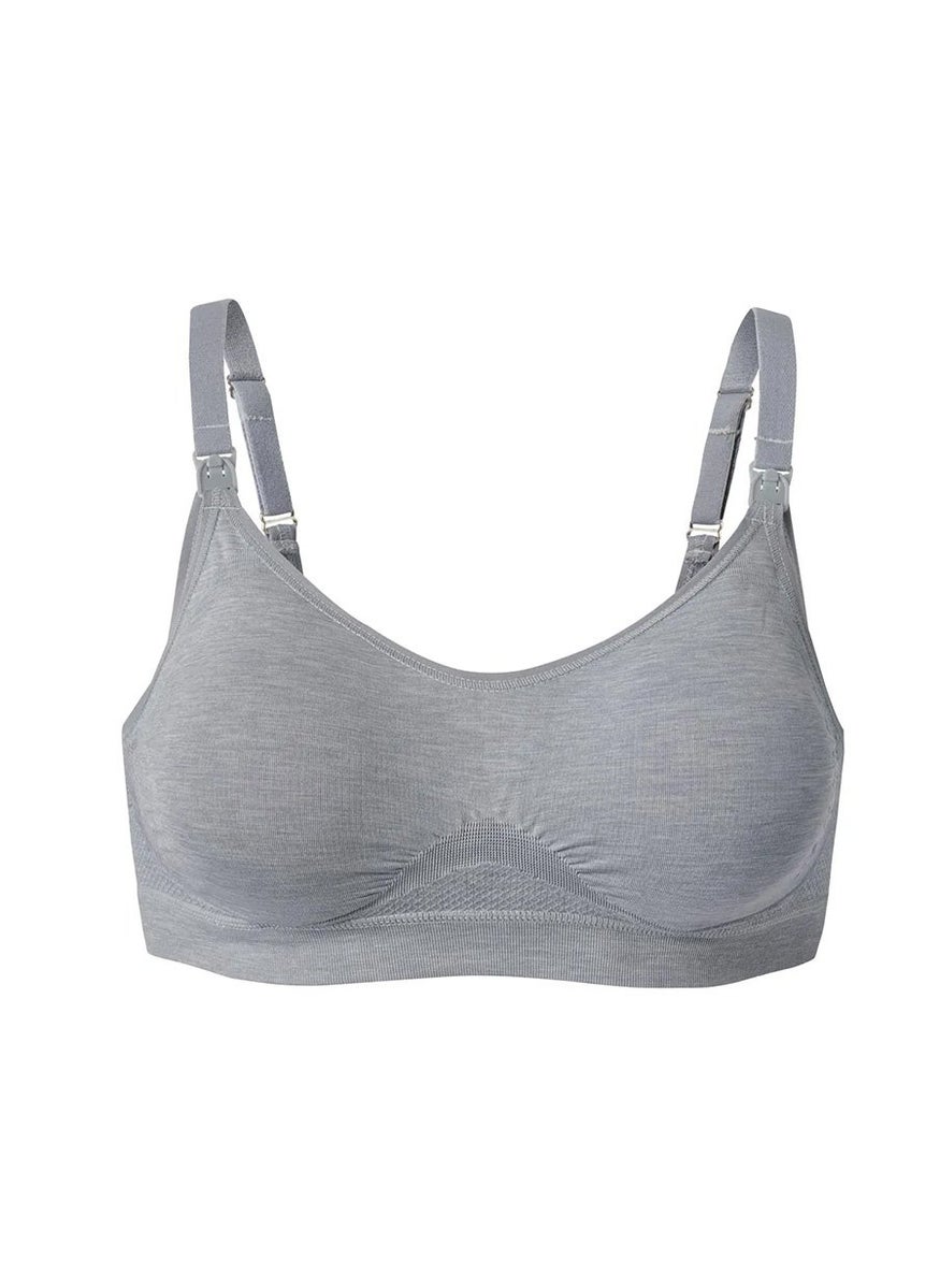 Tchibo Women 2 Pcs Seamless Nursing Bra, White  - Image 3