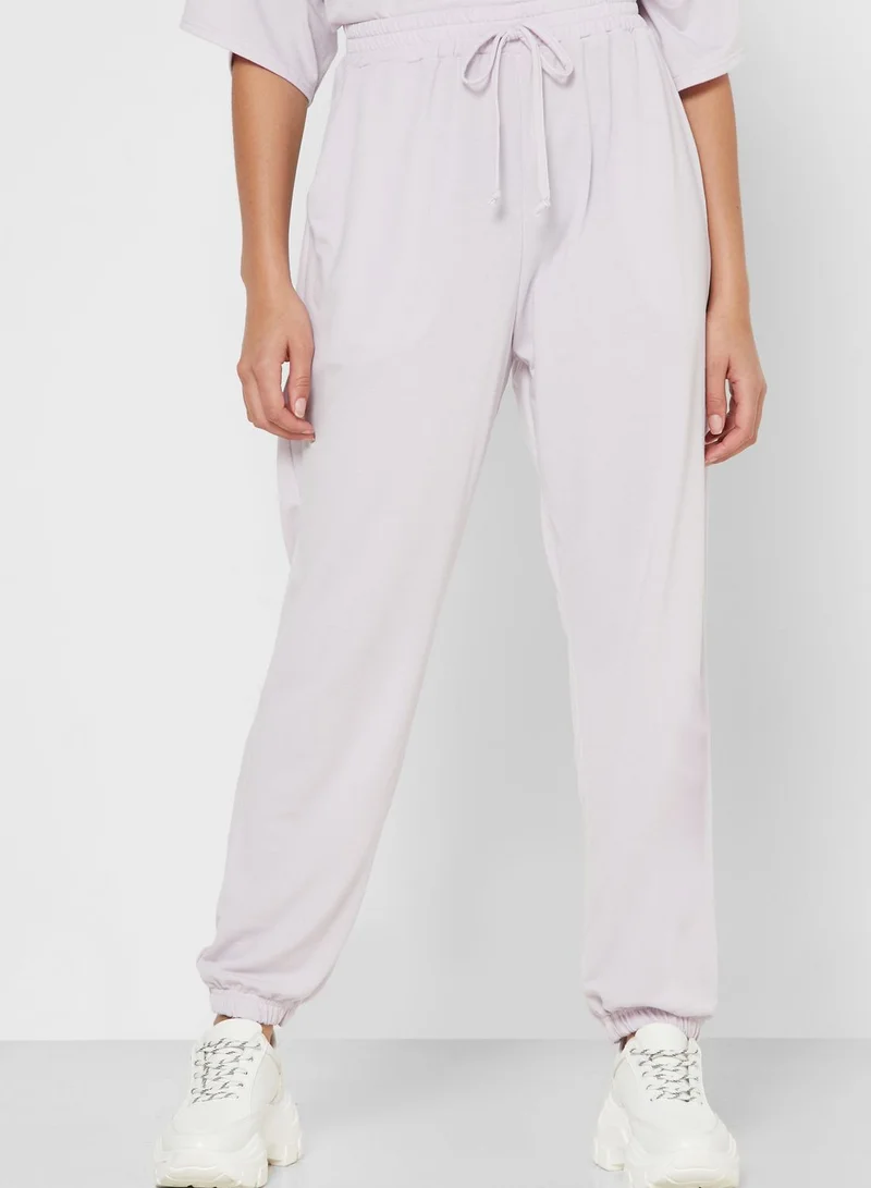 Missguided Petite Oversized T-Shirt & Jogger Set