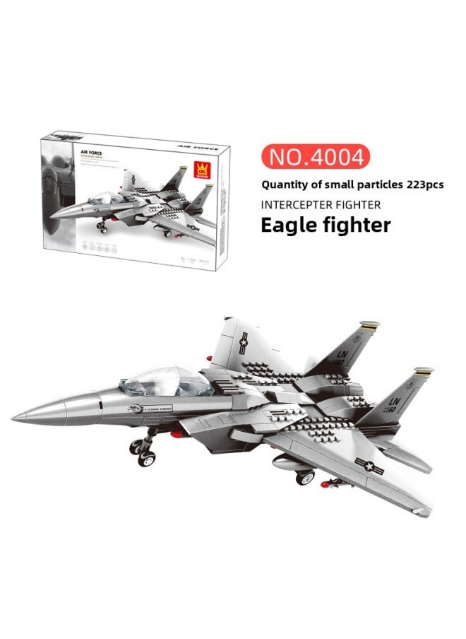 10 Aircraft Armed Helicopter Fighter Wanger 4001 Children Assembled Building Blocks Toys Early Warning-Color:Wg-4005 [sr-71 Blackbird Scout]-Specifications:38*29*7cm