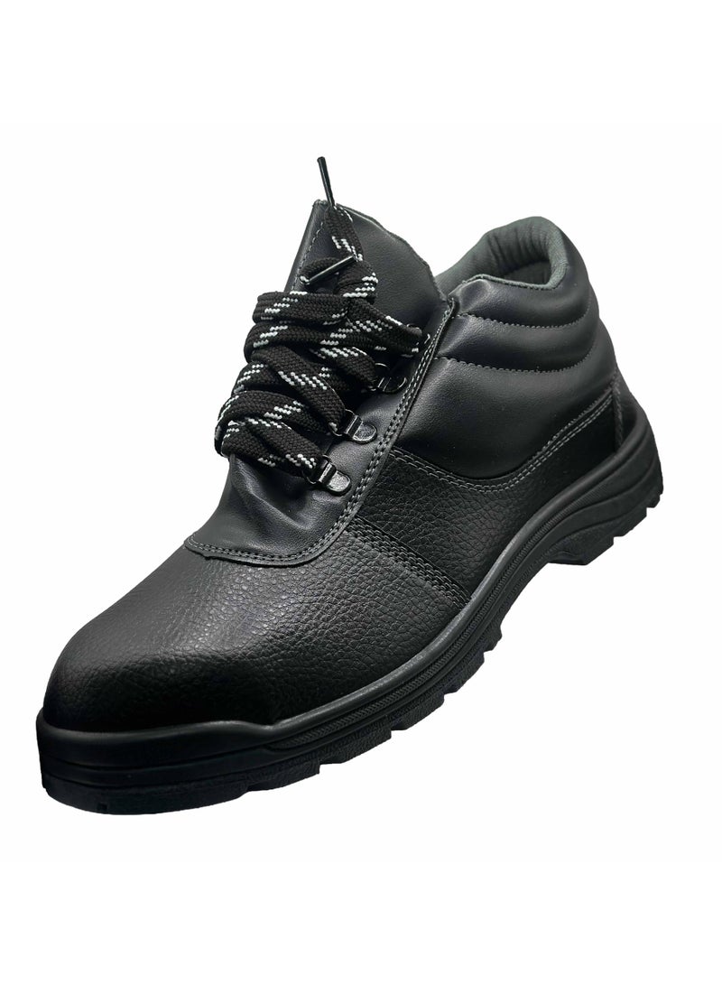 ORDER RunSafe Men's Steel Toe Safety Boots - Lightweight, Puncture-Proof, and Slip-Resistant Work Shoes -(0D-ST-303) Black - Image 1