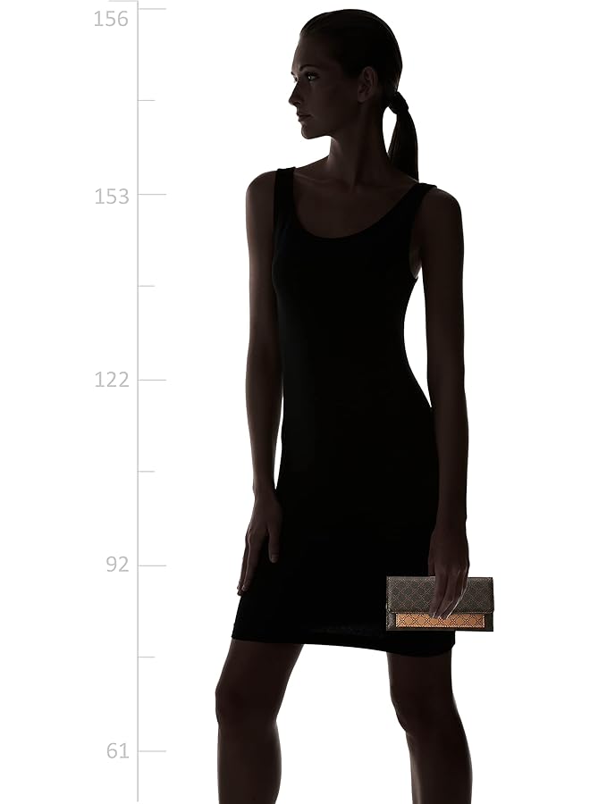 NINE WEST Wildwood Boxed SLG Check Bag Brown Logo Multi - Image 5