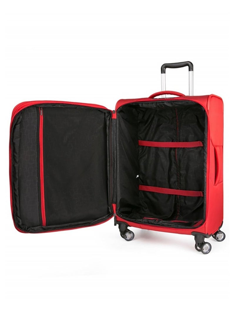 جامب Moorea Soft حقيبة سفر بعجلات أمتعة قابلة للتوسيع 66 سم أحمر فلفل متوسط - Image 5