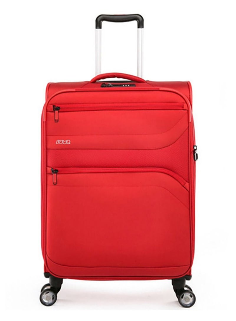 جامب Moorea Soft حقيبة سفر بعجلات أمتعة قابلة للتوسيع 66 سم أحمر فلفل متوسط - Image 2