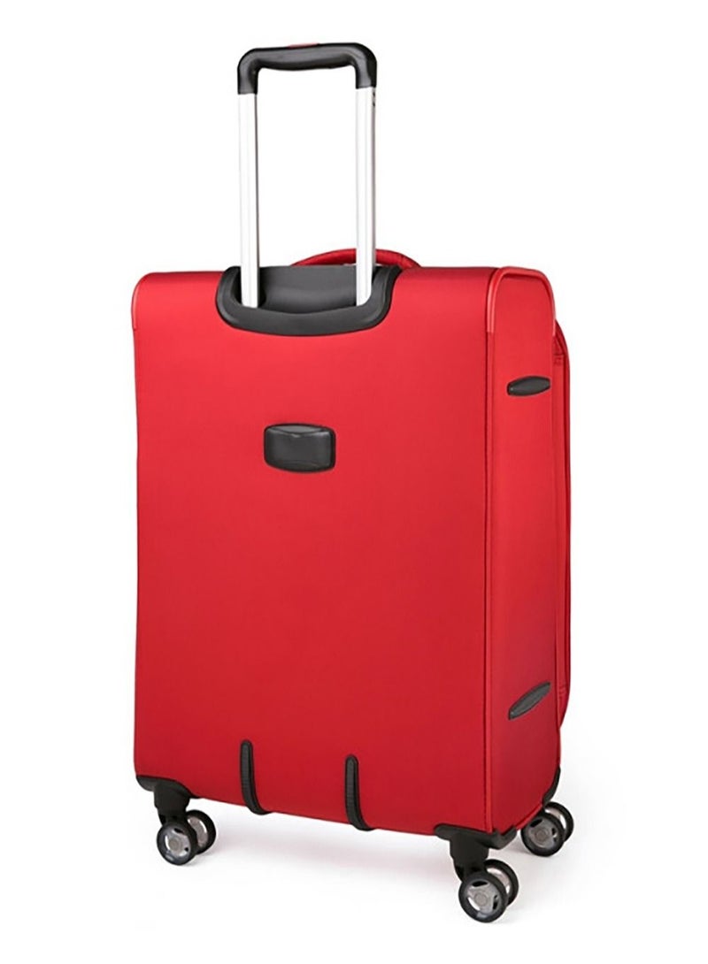 جامب Moorea Soft حقيبة سفر بعجلات أمتعة قابلة للتوسيع 66 سم أحمر فلفل متوسط - Image 4