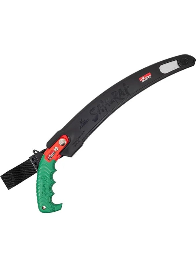 Samurai Japanese Pruning Saw with Curved Blade and Sheath - Image 1
