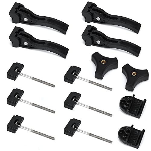 PQY Truck Tonneau Cover Replacement Installation Accessory for Hard Tri-fold Tonneau Cover Include Rear Clamp Front Clamp T-Bolts - Image 1