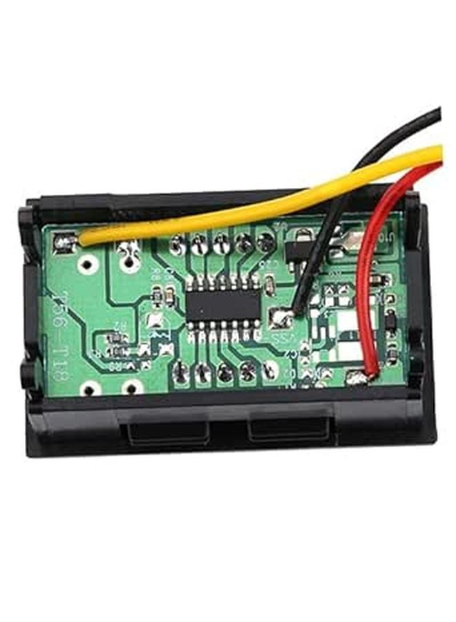 Digital DC Voltmeter 3 Wire LCD Display Low Starting Voltage for Motorcycle Car Battery - Image 1
