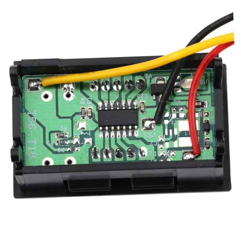 Digital DC Voltmeter 3 Wire LCD Display Low Starting Voltage for Motorcycle Car Battery - Image 2