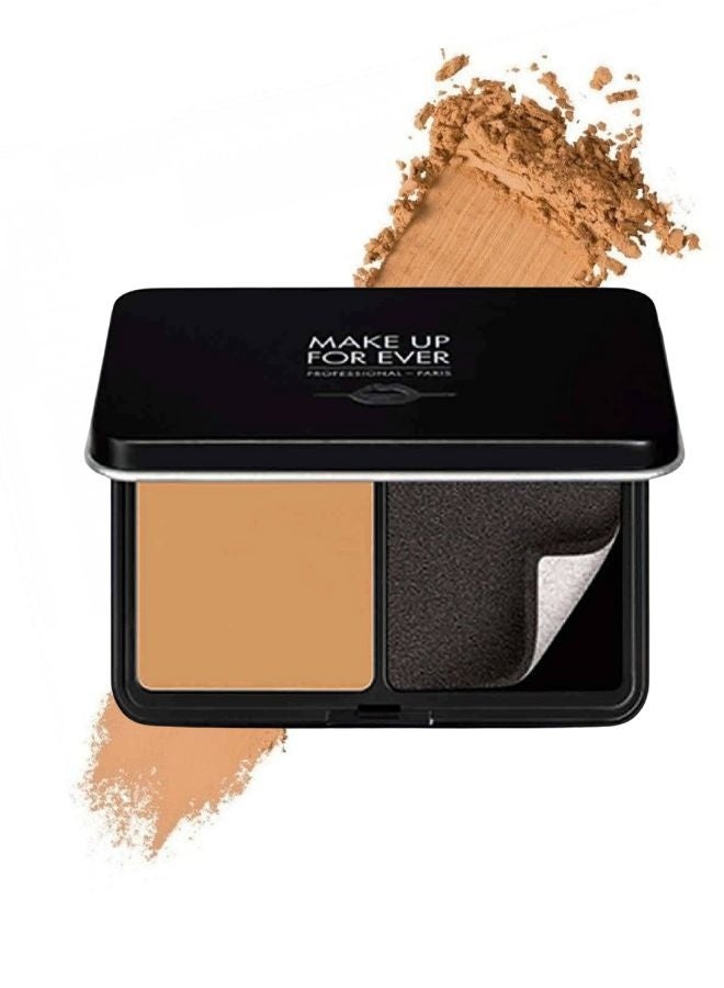 MAKE UP FOR EVER Matte Velvet Skin Blurring Powder Foundation – Shade Y405 Golden Honey (Full-Coverage, Shine-Controlling, Long-Wear Powder Foundation) - Image 1