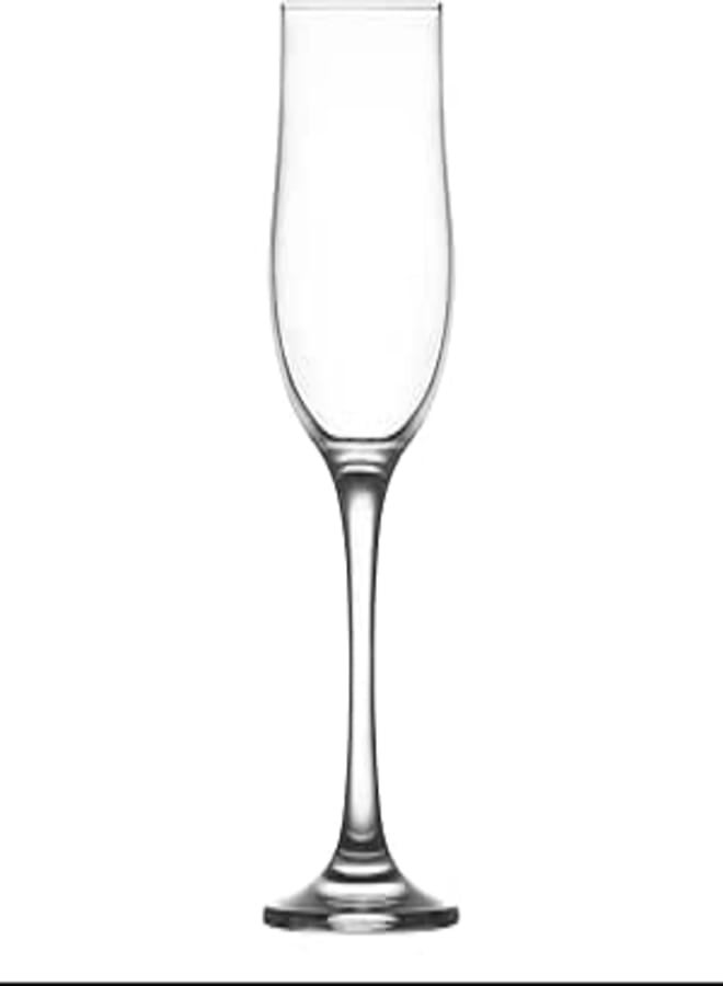 LAV NEVAKAR Glass /195 cc - 6.50 Oz / 6 Pcs/Elegant design, Trusted Brand, Attractive shape of Sparkling Drink, Soft Drink, Smoothies, Juices, Cocktails