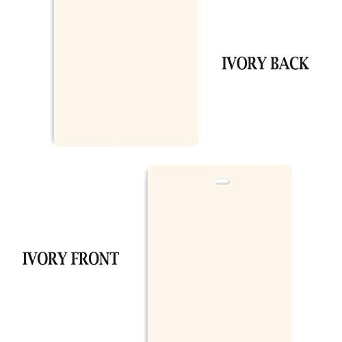 Dalix PVC Vertical Blind Replacement Slat 8 PK (82.5'' X 3.5'', Ivory) - Image 4