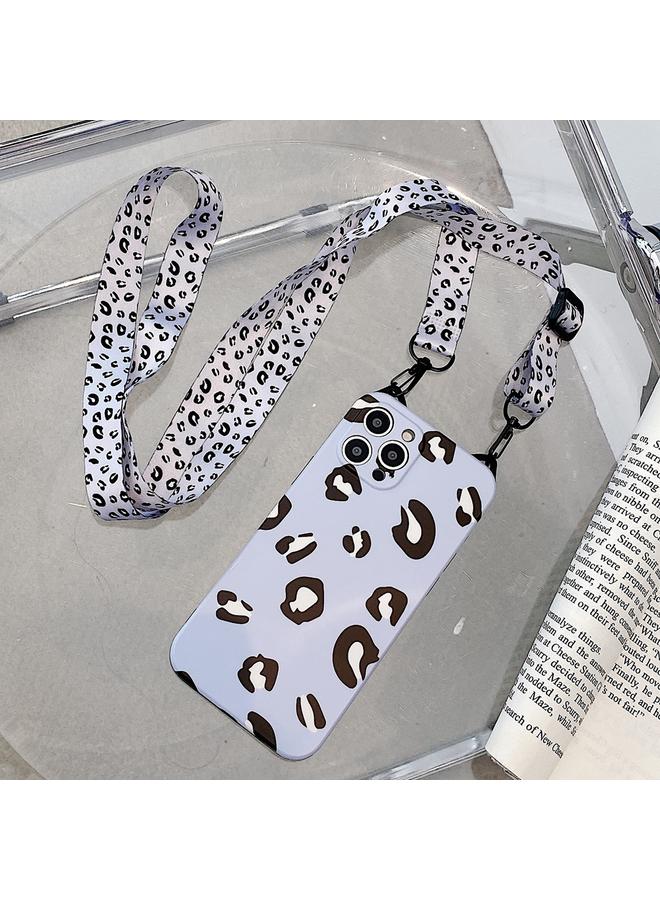 Zaboon Case For iPhone 11 Cat Ear Leopard Print TPU Straight Edge Protective Case with Lanyard - Image 1