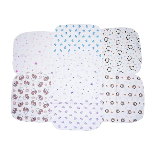 BABY STATION Baby Washcloth Set |100% Hosiery Cotton | Super Soft | Reusable & Ultra Soft | Face Towel | Pack of 7 Color May Vary (1) - Image 4