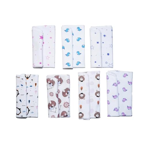BABY STATION Baby Washcloth Set |100% Hosiery Cotton | Super Soft | Reusable & Ultra Soft | Face Towel | Pack of 7 Color May Vary (1) - Image 3