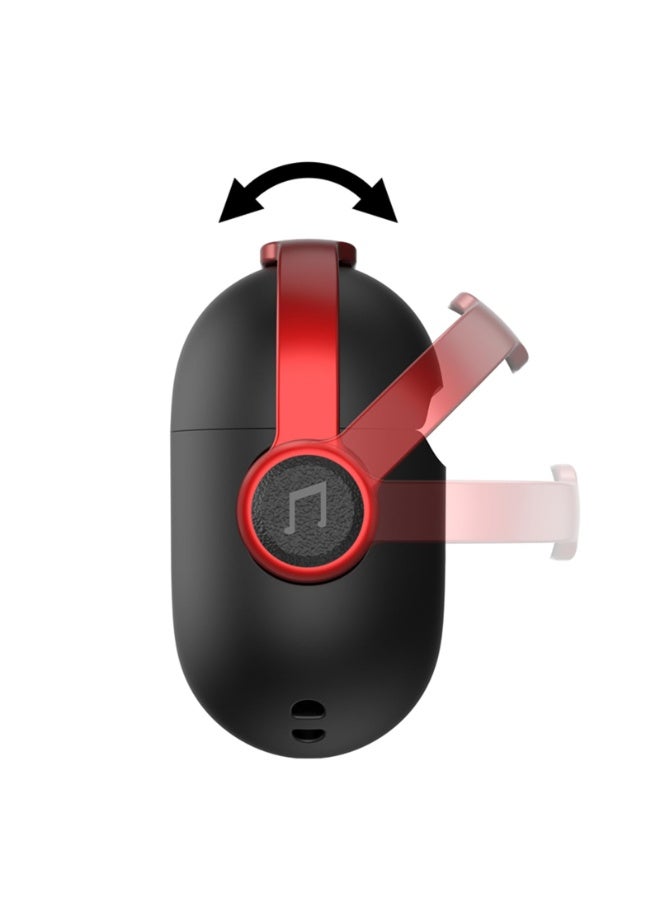 for AirPods 4th Generation Case Cover 2024, Military Grade Shock-Absorbing for AirPods 4 Case with Keychain for Women Men, Black - Image 2