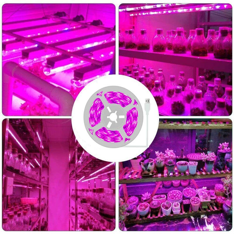 Meridian LED Plant Grow Light Strips USB Full Spectrum Waterproof Lamp for Indoor Succulents - CT - Image 1