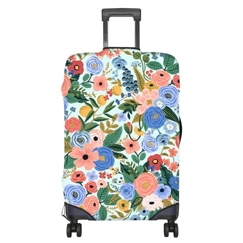 BHAHB Luggage Suitcase Cover Protector Luggage Elastic Washable Baggage Covers Cute Aesthetic for Unisex Women Girls Travel Trip S1921 inchFlowers - Image 1