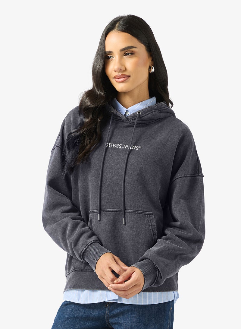 GUESS Embroidered Hooded Sweatshirt - Image 1
