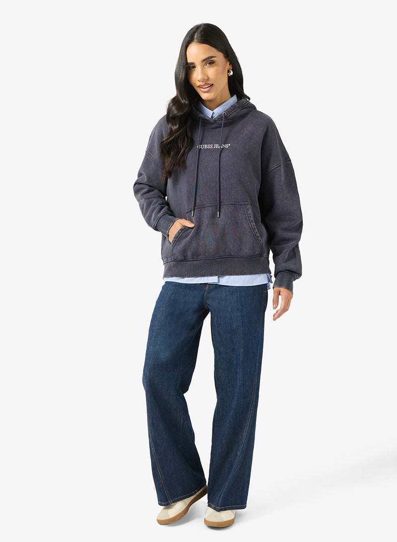 GUESS Embroidered Hooded Sweatshirt - Image 4