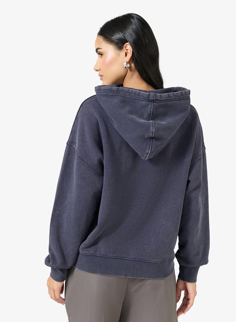 جس سترة بغطاء رأس مطرزة - Image 2