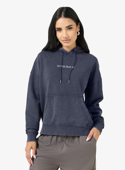 Embroidered Hooded Sweatshirt
