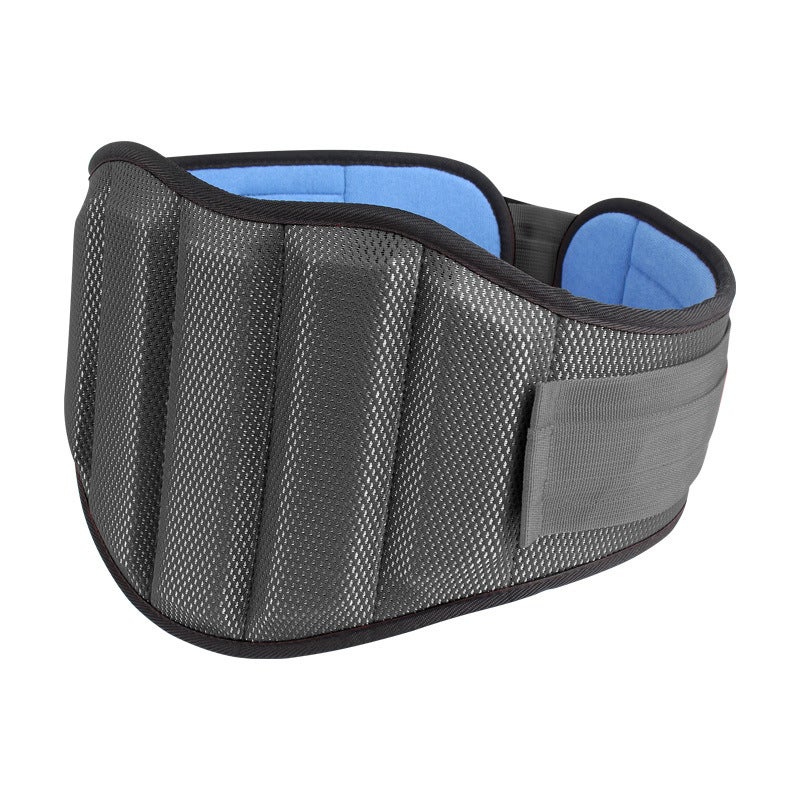 Generic Weightlifting Fitness Lumbar Belt Intervertebral Disc Protruding Lumbar Muscle Strain Steel Plate Fixation Belt Breathable Sports Cartilage Waist Protection Dark gray 