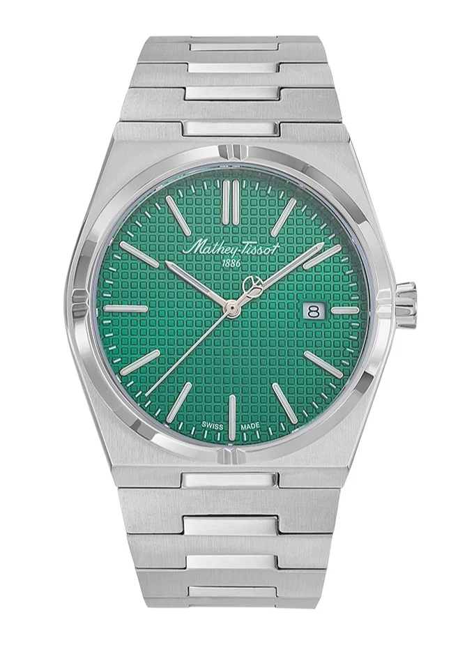 Mathey-Tissot Zoltan Quartz Diamond Green Dial Men's Watch H117AV