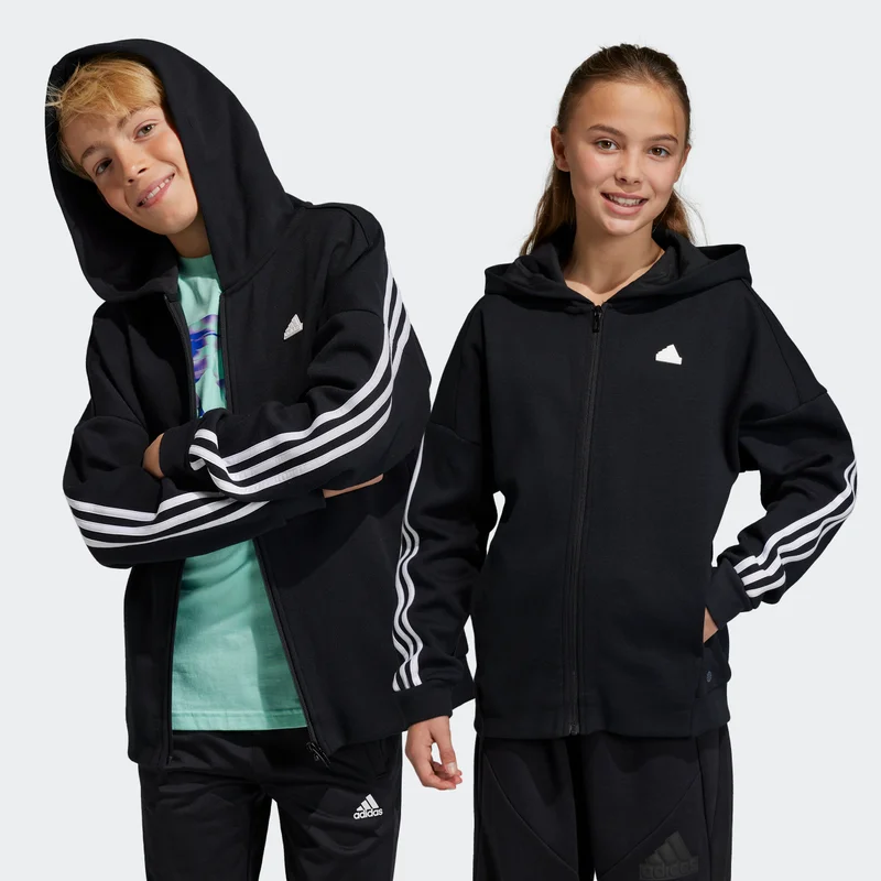 adidas Unisex Future Icons 3 Stripes Full Zip Hooded Track Top