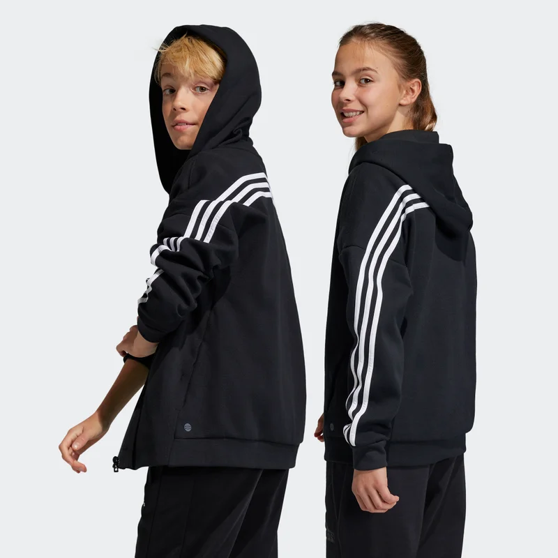 adidas Unisex Future Icons 3 Stripes Full Zip Hooded Track Top
