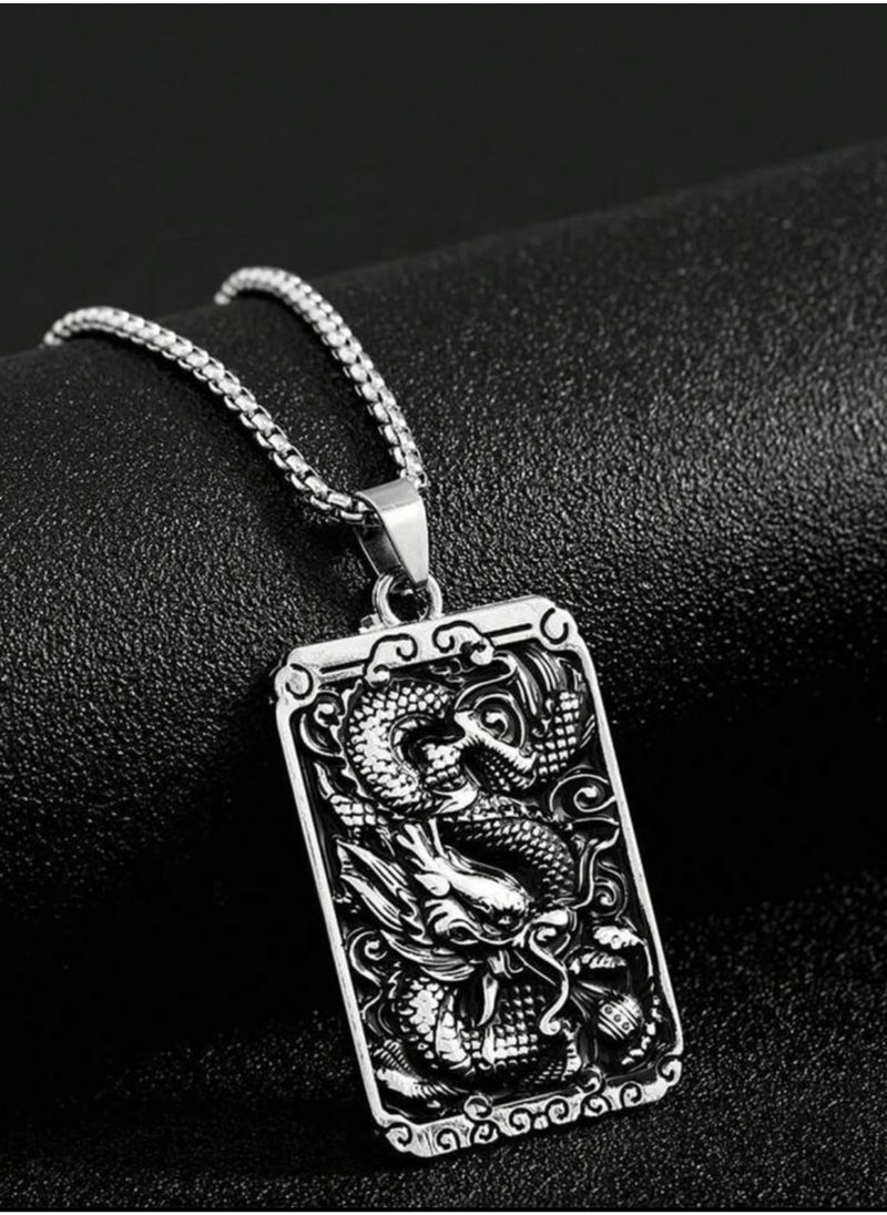 JewelryEveryday - Silver Stainless Steel Necklace For Men Size 60cm - Image 1