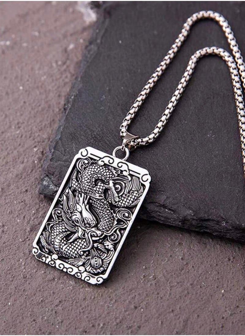 JewelryEveryday - Silver Stainless Steel Necklace For Men Size 60cm - Image 1