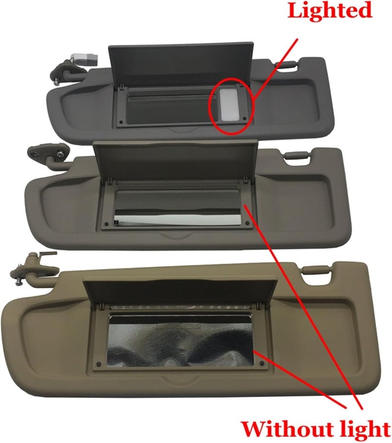 QASULER Car Side Sunvisor for Civic 2006-2011 - Image 2