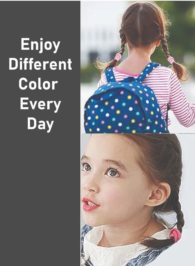 Thick Cotton Headbands for Girls, Elastic Hair Bands Hair Accessories, 100 Pieces Multicolor - Image 3