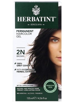 Herbatint 2n Brown Permanent Herbal Haircolour Gel 1 Box  - Image 1