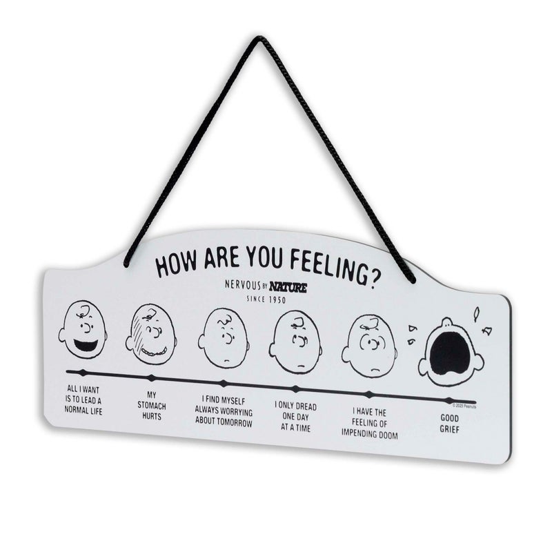Open Road Brands Peanuts How Are You Feeling Hanging Metal Sign - Funny Peanuts Wall Decor for Home - Great Gift Idea - Image 2