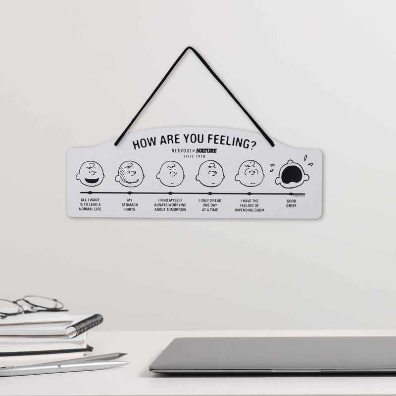 Open Road Brands Peanuts How Are You Feeling Hanging Metal Sign - Funny Peanuts Wall Decor for Home - Great Gift Idea - Image 5